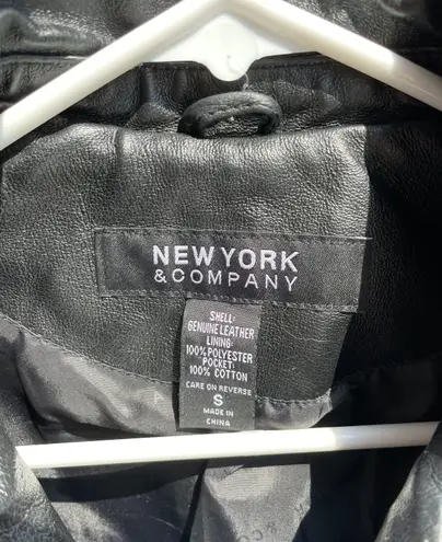 New York & Co. Black Leather Jacket