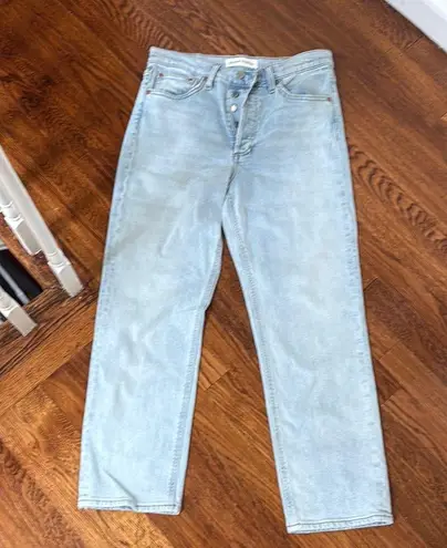 Aritzia Denim Forum the sell high rise straight the arlo Jeans Blue Size 29