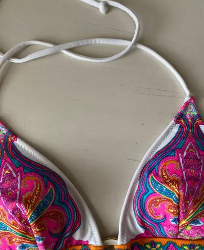 Victoria's Secret Y2k Victoria’s secret bohemian multicolor printed triangle padded bikini top