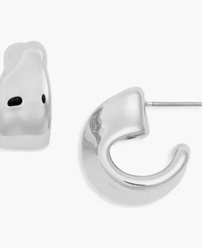 Jenny Bird Aurelia Hoop Earrings, High Polished Silver, BRAND NEW, $110