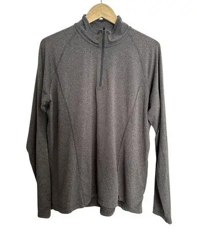 REI 2XL Grey Lightweight Pullover Fleece Zip Active Skiing Hiking Outdoor XXL Gray