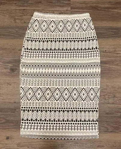 Lovely Day Black & White Bodycon Skirt