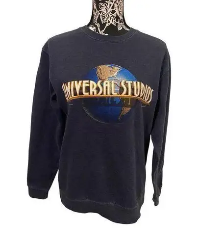 Independent Trading Co Universal Studios Retro Crewneck Sweatshirt Pullover Blue Size M