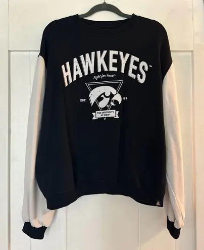 Iowa Hawkeyes Crewneck Sweatshirt Black Size XL