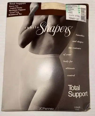 Subtle Shapers JCPenney Pantyhose Bone Queen Tall w Lycra