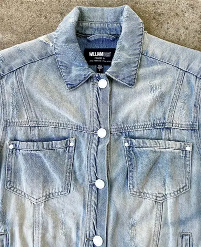William Rast Embroidered Denim Jacket