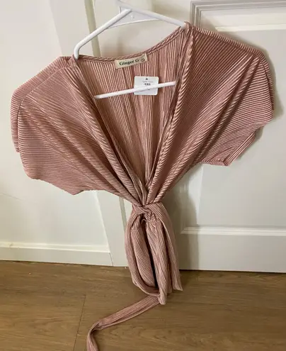 Apricot Lane Pink Shimmery Romper 