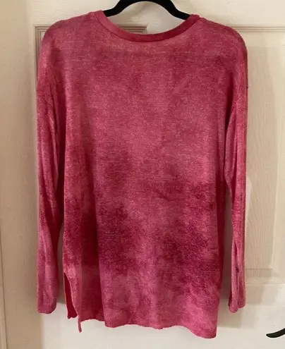 American Eagle  Tie Dye Pink Ultra Soft Pullover Sweater Top Blouse Small S EUC