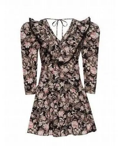 St. Roche NWT Hatfield Mini Dress in Belladonna Sz 2 Black