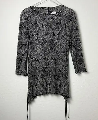 Connected Apparel Vintage Ribbed Dressy Top