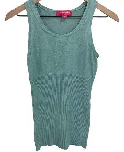 Liz Lange for Target Blue Maternity Ribbed Tank Top Size XS