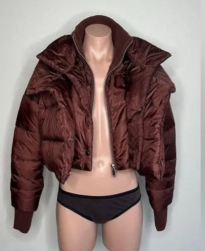 Poster Girl Dolls Kill X Women's Brown Puffer Jacket