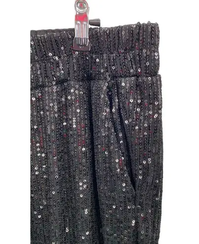 Lane Bryant New  Women's‎ Plus Black Sequin Joggers Pants Stretch Pockets Size 20