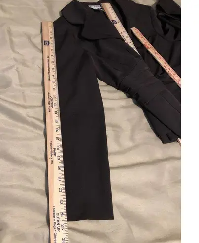 K.C. Spencer Women's Brown Long Sleeve Button Front Single Breasted Blazer 10