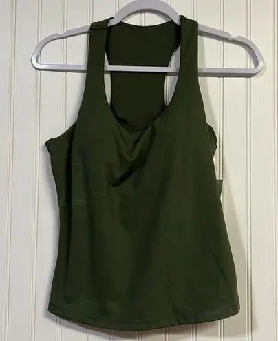 Anne cole NWT  Active Scoop Neck Tank Top Women's M Green