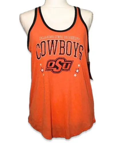 Rivalry Threads NWT OSU Oklahoma State University Cowboys Orange Black Racerback Tank Top New