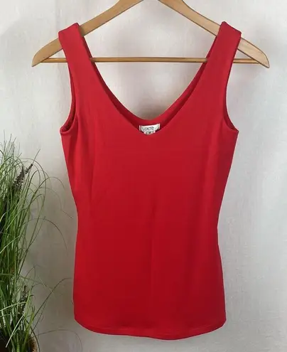 Cache  Red Woven Sleeveless Tank Top NEW M