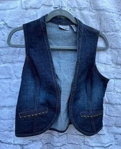 Chico's Women's  Denim Vest Blue-western festival