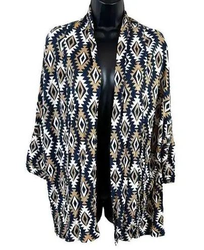 Peach Love California Aztec Print Cardigan