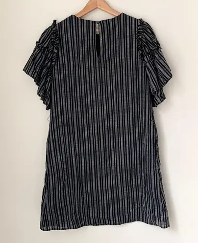 Who What Wear  Black Striped Dress