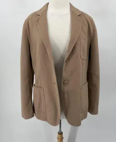 Talbots  Wool Jacket Single Breasted Button Down Patch Pockets Brown Womens 16