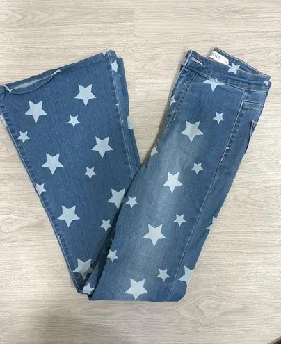 Cello Jeans Cello Star Print Flare Jeans