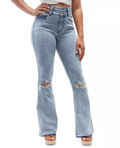 Dollhouse Distressed Flare Jeans