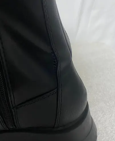 ALDO Grandsole Patent Lug Sole Platform Ankle Boots Size 6 (Daughter wore twice)