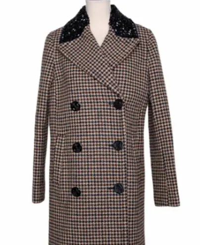 J.Crew NWT Captain Coat in Jeweled Houndstooth sz 4