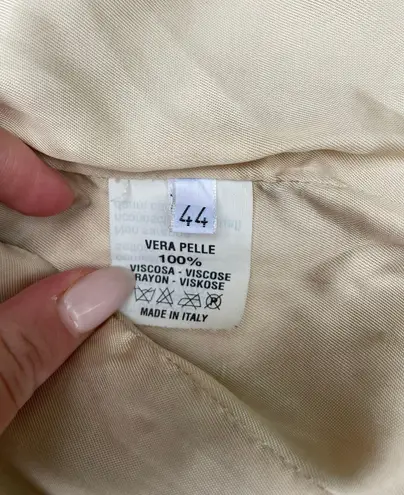 Blur Italy Lambskin Golden Tan Jacket Blazer