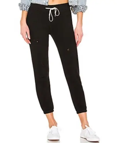 n:philanthropy NWT Derby Black Cat Distressed Drawstring Jogger Pants MEDIUM