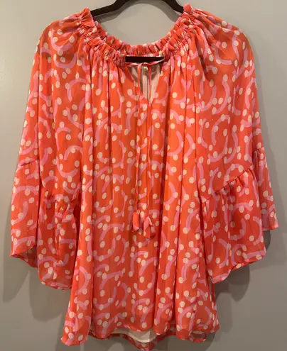 THML Jade Peasant Flutter Sleeve Blouse - Image 1