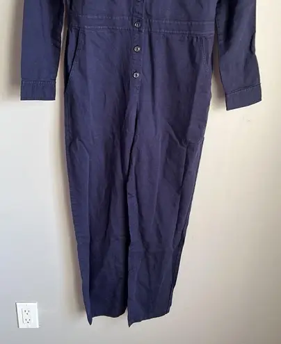 Outerknown NEW  Long Sleeve Jumpsuit Deep Navy thumbnail 5