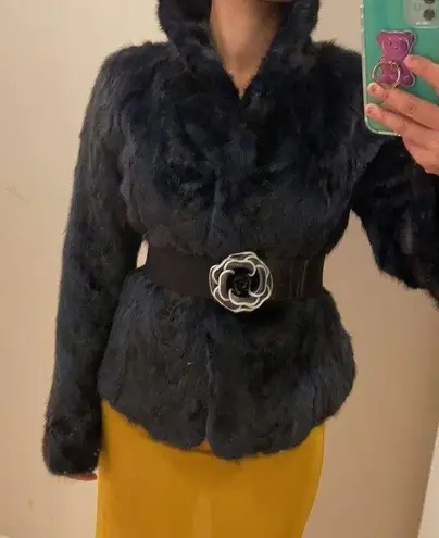 Resume mink coat. S Black