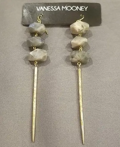 Vanessa Mooney 💕💕 Gold Gem Stone Drop Earrings