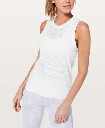 Lululemon Breeze By Muscle Tank II White Size M