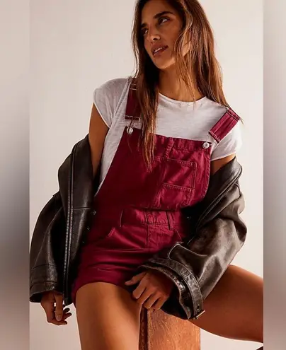 We the free Free people burgundy Jean overalls NWOT medium Size undefined