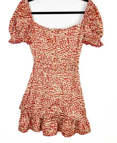 Majorelle NWOT  Shiloh Mini Dress in Red Leopard.