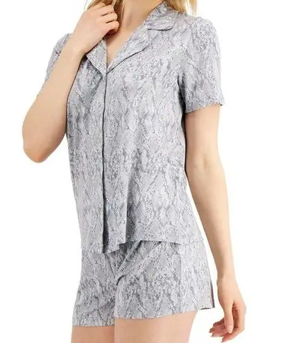 INC Up All Night Heavenly Soft Knit Notch Collar 2-Pc Pajama Set NWT Size M