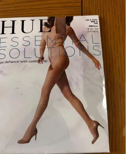 Hue Size 3 Tan Essential Solutions Age Defiance Control Top Hosiery