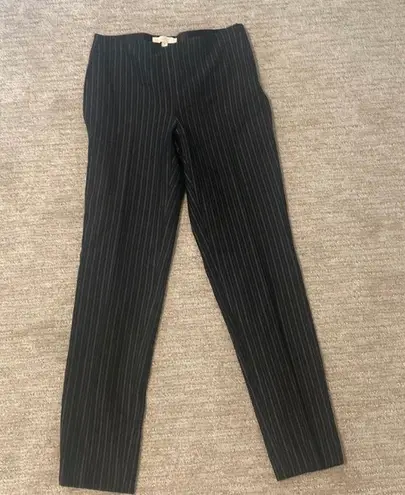 Etcetera black and grey striped straight leg pants