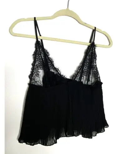 NWT Bluebella Victorias Secret Black Plisse Lace Strappy Pleated Cami Lingerie M Size M