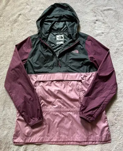 The North Face  FANORAK Wind Coat Jacket Hood Packable‎ Waterproof Windwall Sz S - Image 1