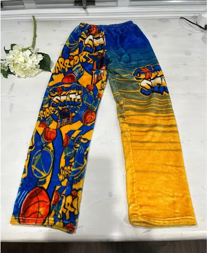 Penelope Wildberry Golden State Warriors Basketball Fleece Pajama Pants Adult S Blue Size undefined