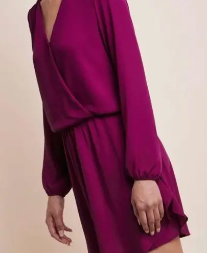 Krisa beautiful purple elastic waist mini dress