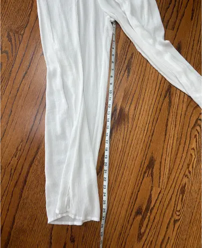 Kona Sol White Swim Beach Cover Up Wide Leg Pants
