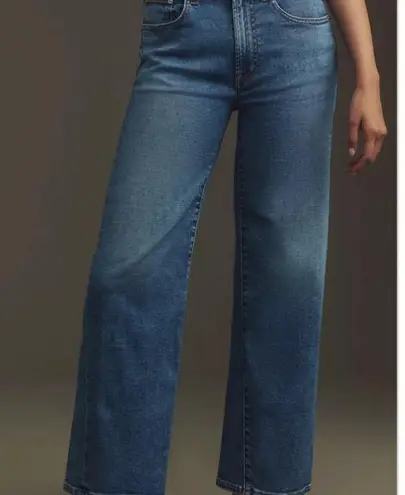 NWT Edwin Anthropologie Marli Ankle Wide Leg High Waist Mom Jean Sz 31 Blue