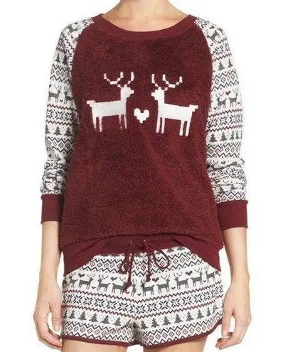 Cozy Zoe Deer Terry Holiday Pajamas Two