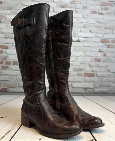 Born Crown US 8/39 WM Leather Boot Brown Women