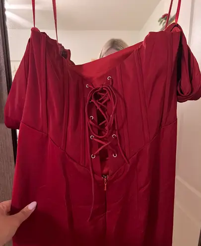Gown Style Ball Dress Red Size 12